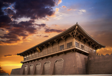 古建筑大明宫丹凤门