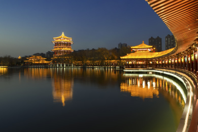 大唐芙蓉园的仕女楼