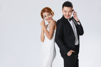 浪漫的青年情侣