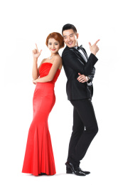 浪漫的青年情侣