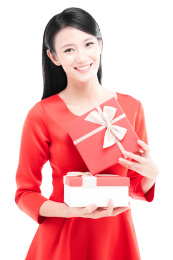 中国新年女生肖像