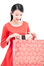 中国新年女生肖像