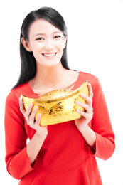 中国新年女生肖像