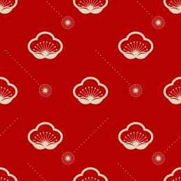 seamless plum blossom pattern background
