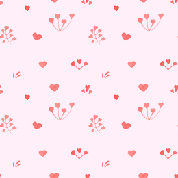 情人节元素 无缝拼接 图案样式