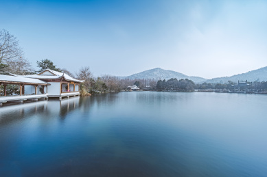 杭州西湖雪景