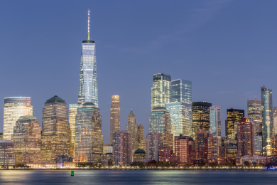 美国纽约城市夜景