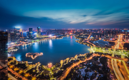 合肥天鹅湖风光