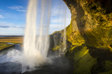 冰岛塞利亚兰大瀑布