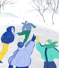 滑冰 冬季运动 冰天雪地 北方冬季 室外玩耍 户外 体育健身 大自然户外