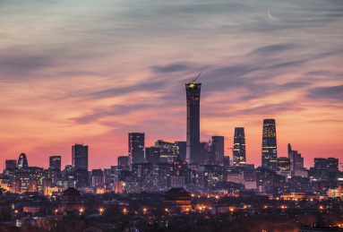 北京国贸CBD夜景