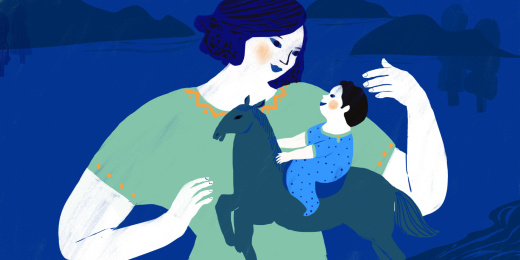 妈妈陪伴的成长