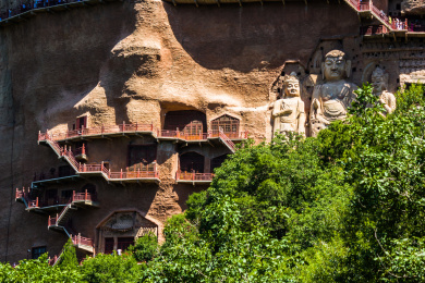 甘肃天水麦积山石窟