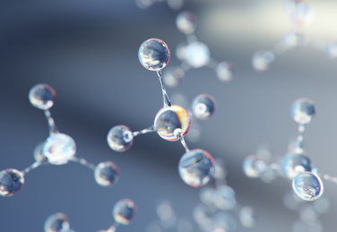 类似显微镜下的分子结构的背景。