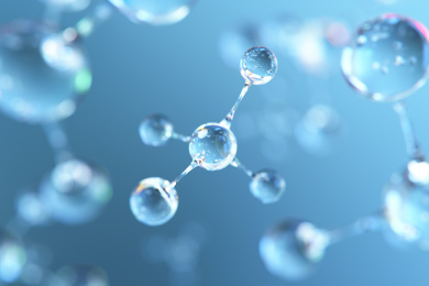 类似显微镜下的分子结构的背景。