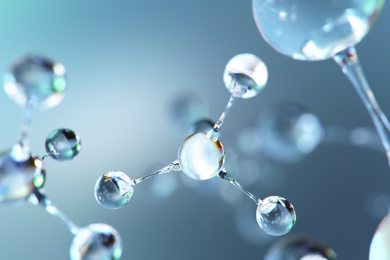 类似显微镜下的分子结构的背景。