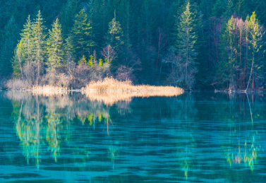 暖冬下的九寨沟