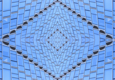 对称的几何图形/美丽玻璃窗背景素材