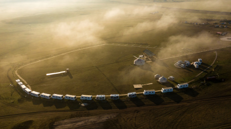 内蒙古呼伦贝尔莫日格勒河蒙古部落蒙古包