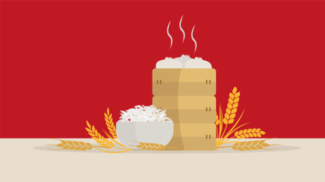 米饭蒸笼小笼包