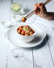 鹌鹑蛋美食特写