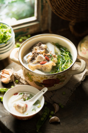 24节气_雨水_牛尾山药豆苗汤