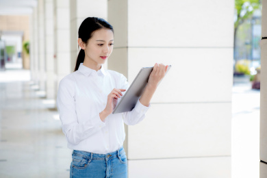 工作状态的白领女性