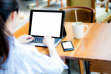 工作状态的白领女性