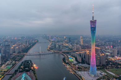 广州城市风光，广州塔
