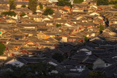 丽江古城建筑风光