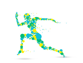 跑步，奔跑，马拉松，矢量