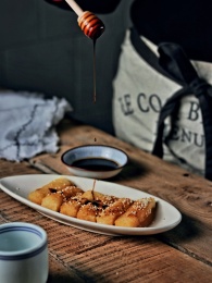 红糖糍粑美食特写