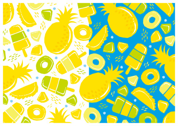 pineapples seamless pattern