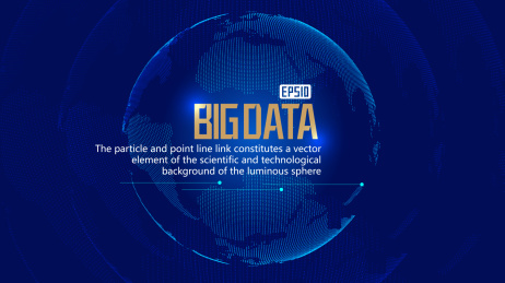 数码地球构建世界网络科技大数据，全球化、国际化，科学技术概念