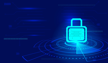 网络安全概念创意矢量背景