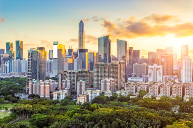 深圳市中心城市风光天际线