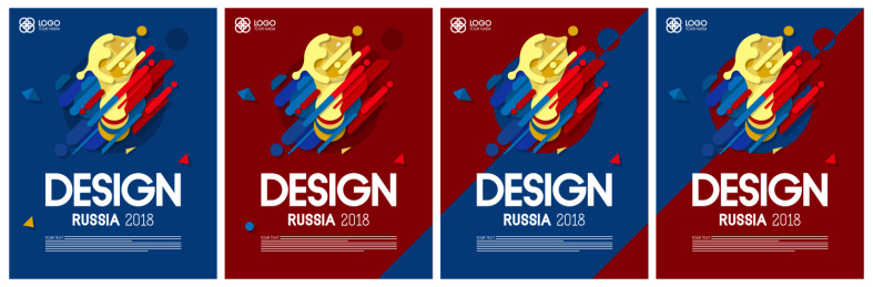 俄罗斯世界杯足球赛海报