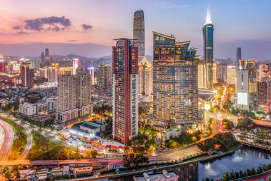深圳城市夜景天际线