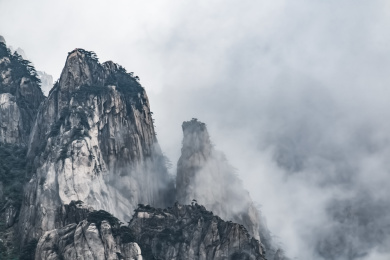 安徽省黄山市黄山风景区天海大峡谷自然景观