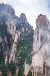 安徽省黄山市黄山风景区天都峰自然景观