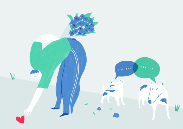 失恋 单身狗 双十一  一个人  情感  手绘插画  插图