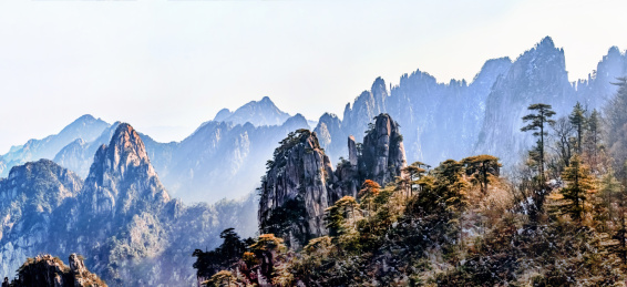 安徽省黄山市黄山风景区北海大峡谷自然景观