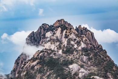安徽省黄山市黄山风景区天海大峡谷自然景观