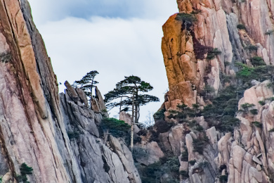 安徽省黄山市黄山风景区西海大峡谷自然景观 