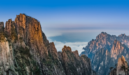 安徽省黄山市黄山风景区西海大峡谷自然景观 