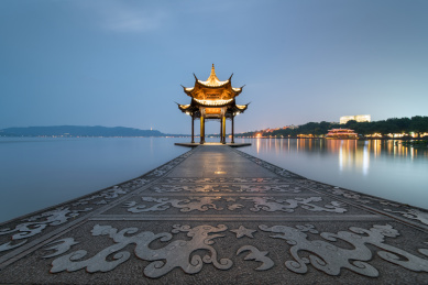 浙江杭州西湖集贤亭