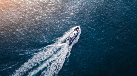 中国山东青岛海景航拍