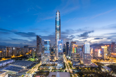 深圳市中心天际线