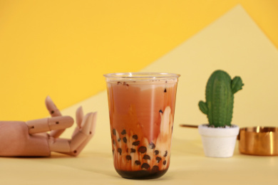 招牌老虎斑波霸奶茶   