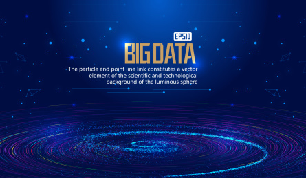 宇宙星空旋涡，网络科技大数据抽象背景